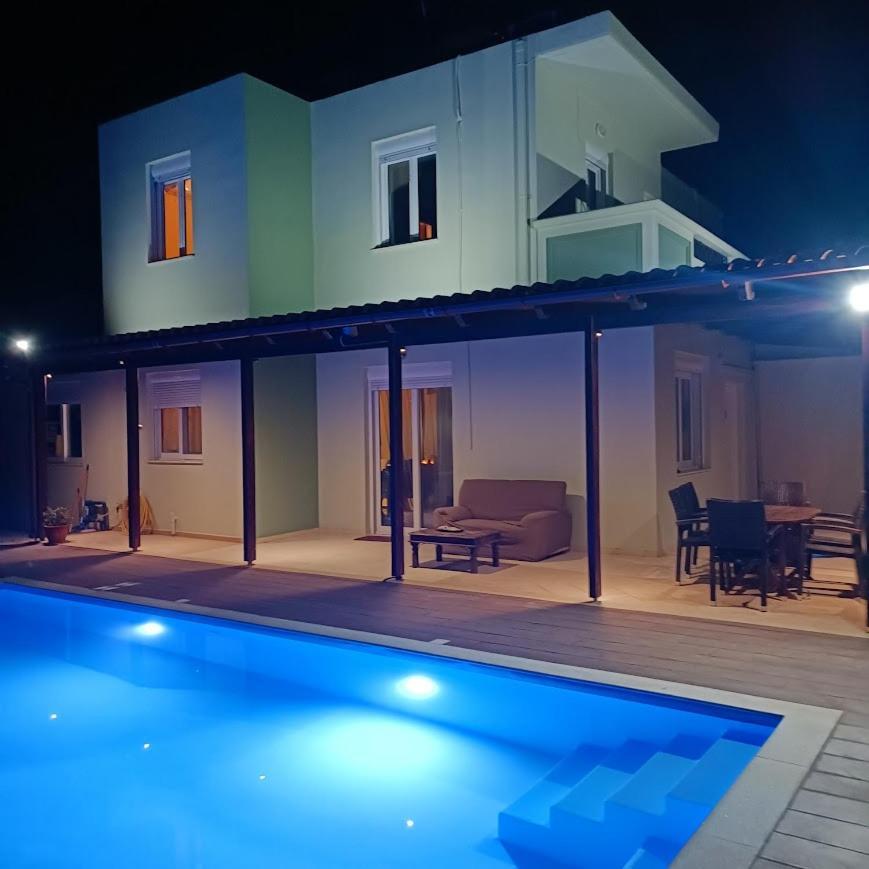 Drosoula Villa 3Bdr Private Swimming Pool Chorafakia Buitenkant foto