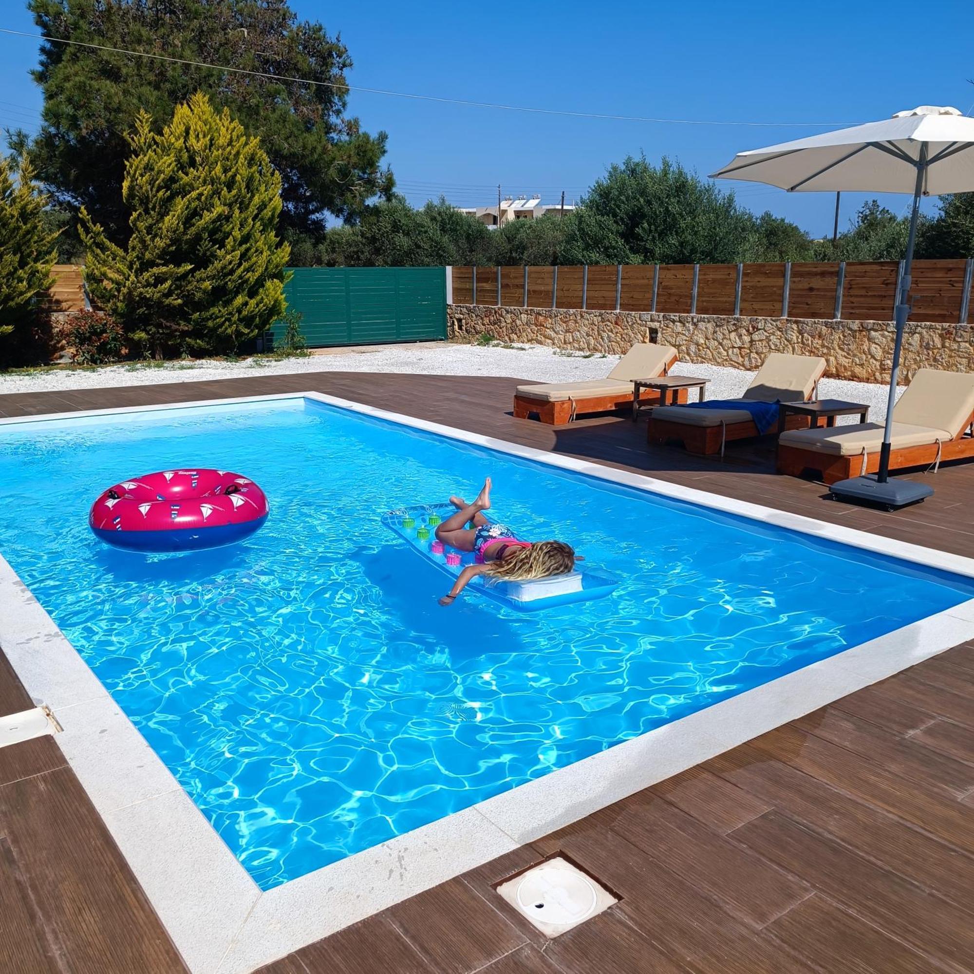 Drosoula Villa 3Bdr Private Swimming Pool Chorafakia Buitenkant foto