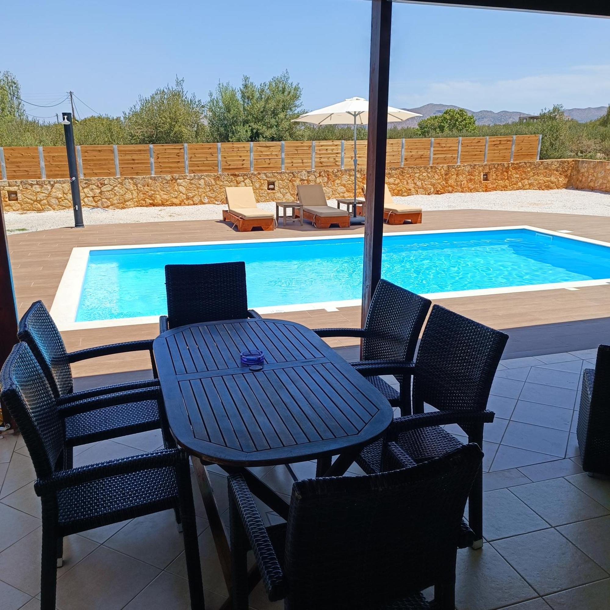 Drosoula Villa 3Bdr Private Swimming Pool Chorafakia Buitenkant foto